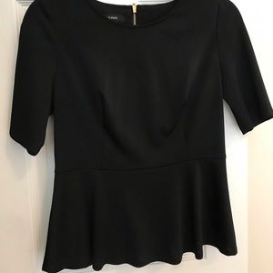 Alfani 1/4 sleeve flared bottom blouse